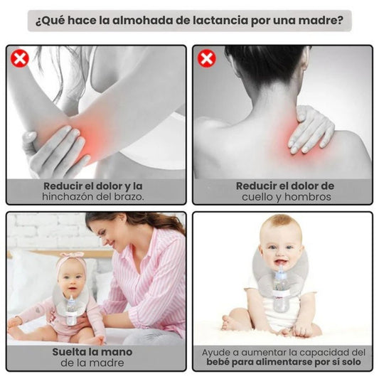 Comfyfeed™: Almohada de lactancia manos libres y apoyo ergonómico⭐