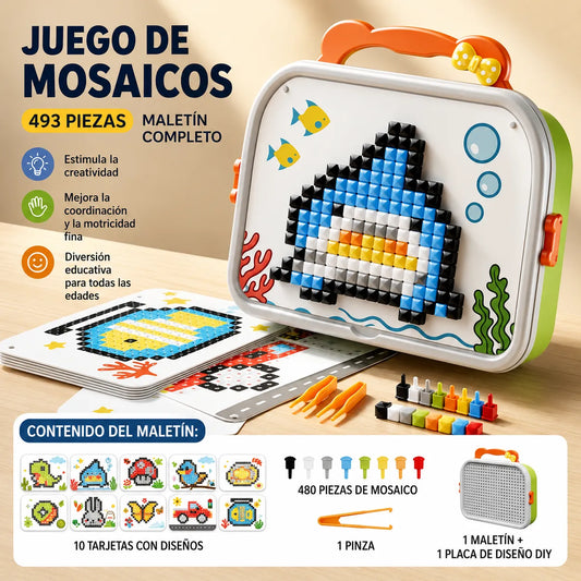 MosaicCraft™ Juego de Mosaico Montessori para Niños👨👩👧👦🧩