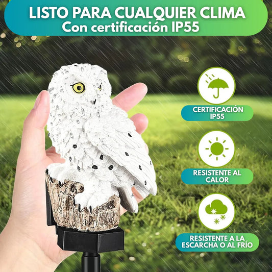 OwlGlow - Lámpara decorativa con forma de búho (2 unidades)