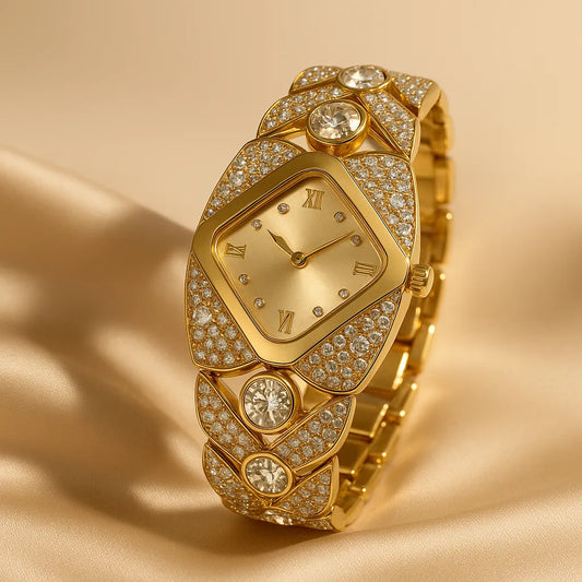 Reloj Crystelle de cuarzo Vintage + Caja Premium