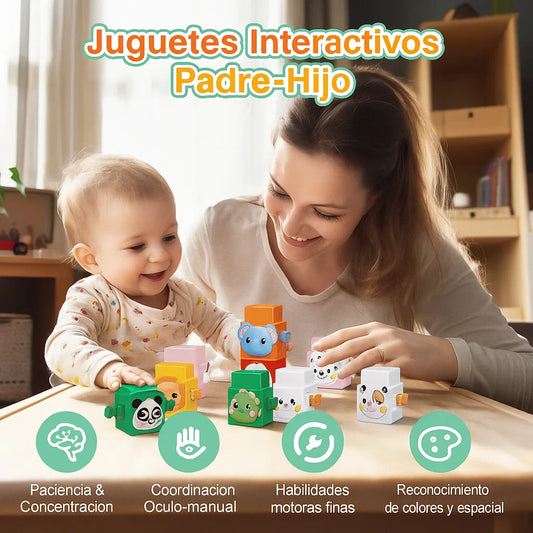 ZooTowers™ Animales apilables (Juego de 12 bloques)