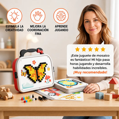 MosaicCraft™ Juego de Mosaico Montessori para Niños👨‍👩‍👧‍👦🧩