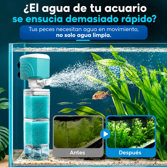 🐟 AquaFlow Pro™ Filtro Automático Silencioso para Acuarios💧