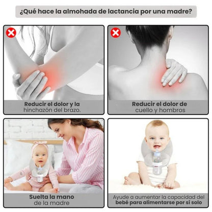 Comfyfeed™: Almohada de lactancia manos libres y apoyo ergonómico⭐