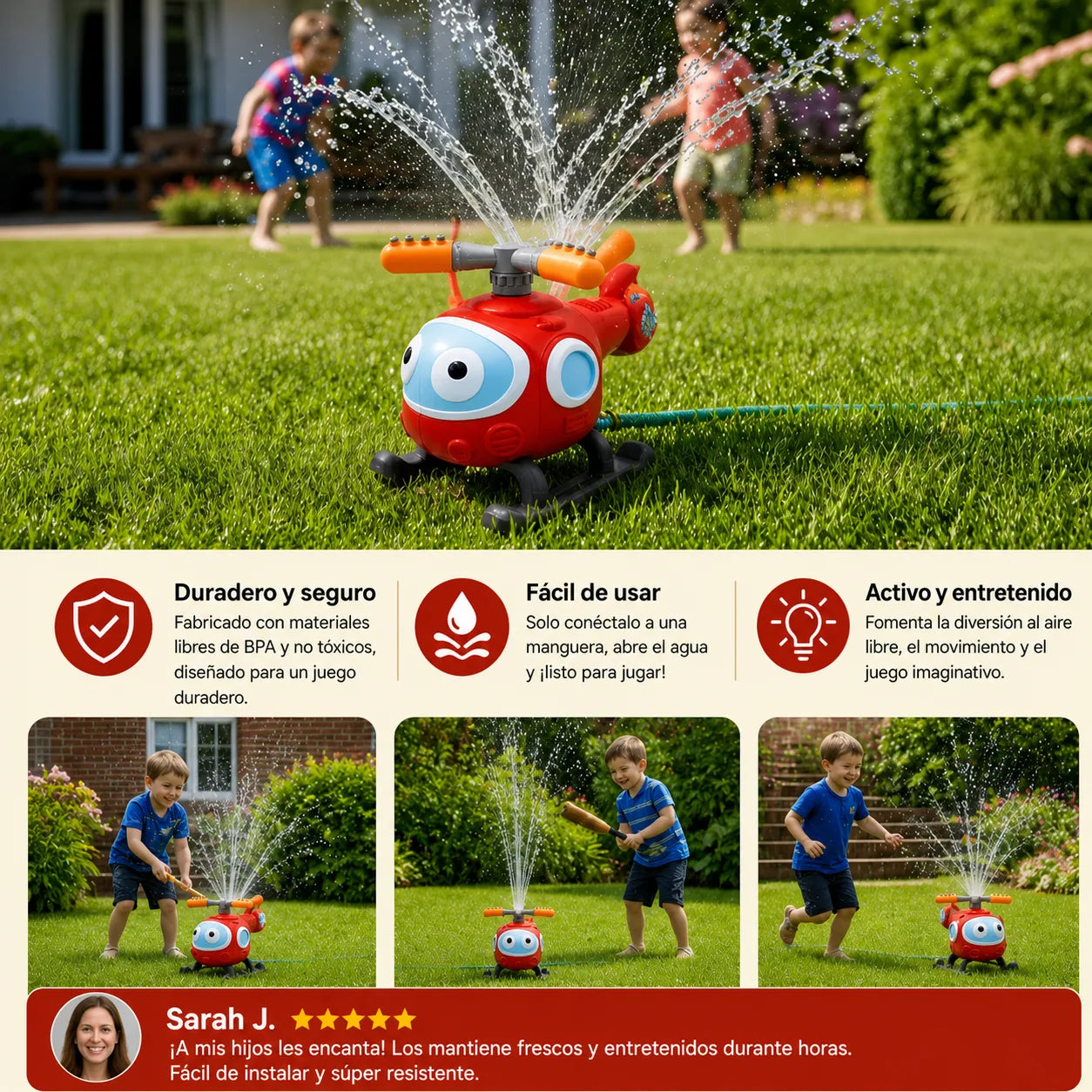 🚁 HydroStrike Pro™ Juego de Béisbol con Rociador de Agua