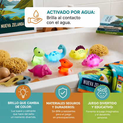 DinoGlow™ Juguetes Luminosos de Dinosaurio (Oferta Paga 2 Lleva 4)