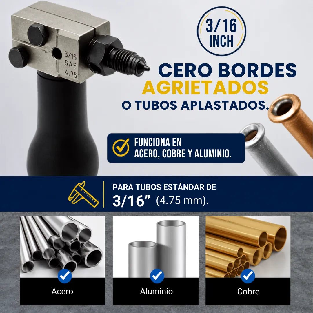 🚗FlareMaster Pro™ Kit x5 Profesional Portátil para Abocardar Líneas de Freno✨