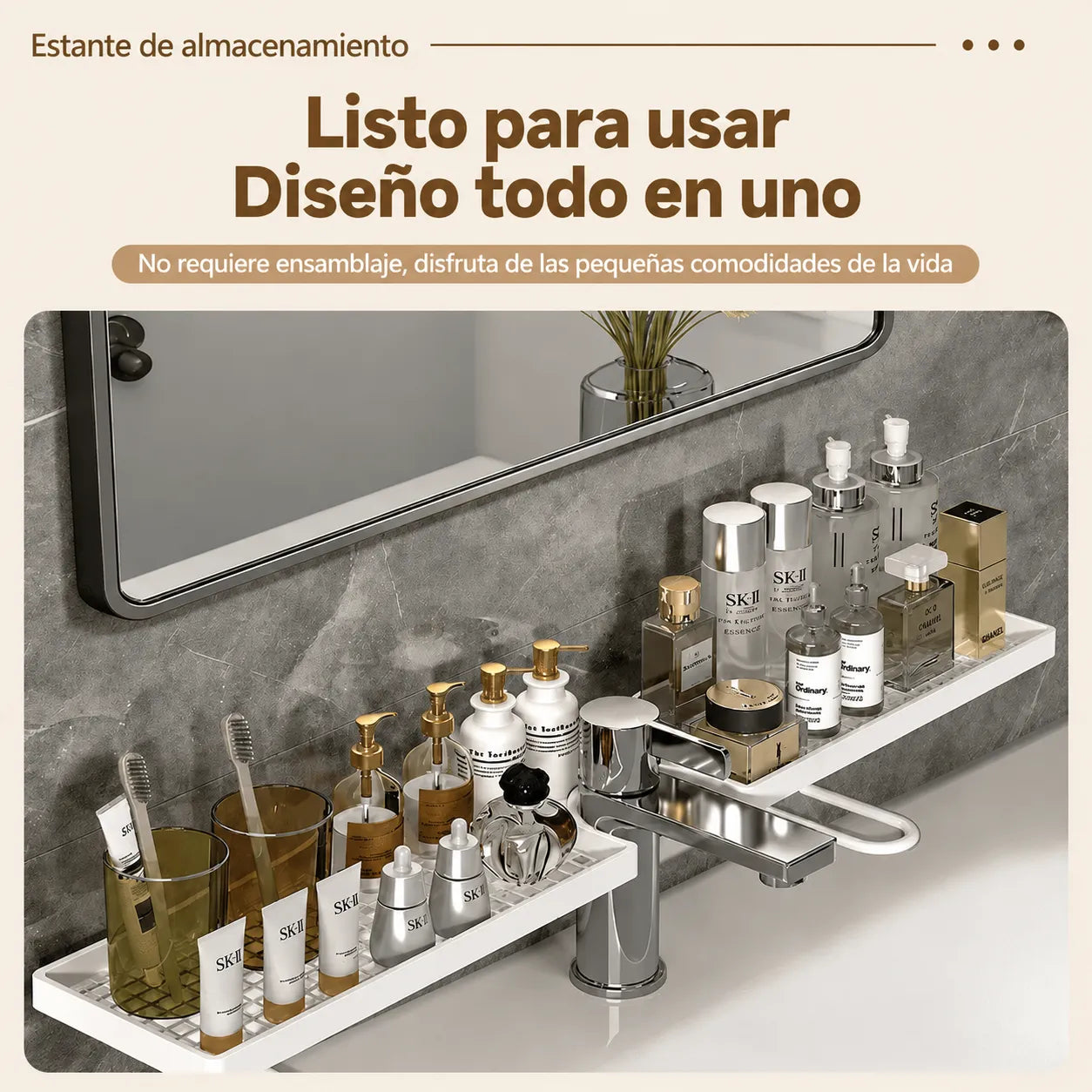 🚰 SinkSpace Pro™ Organizador para Lavamanos (60 cm) ✨🧼