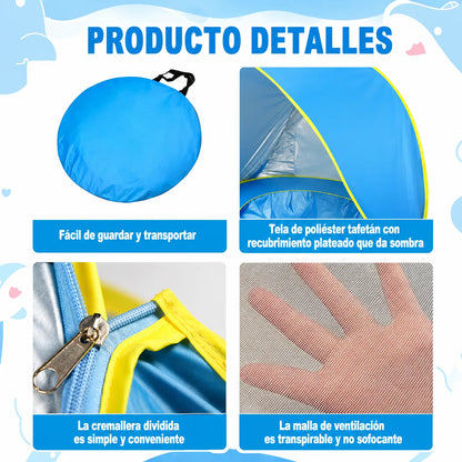 🏖️ SunShade Baby™ Carpa Infantil con Piscina