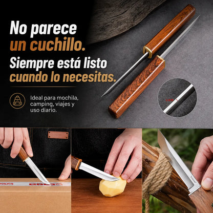 DualEdge™ Juego de Cuchillos Dobles 2 en 1 con Mango de Madera🗡️
