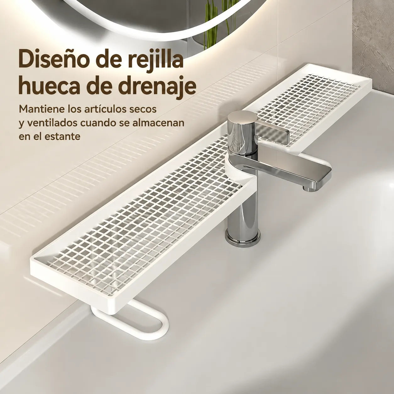 🚰 SinkSpace Pro™ Organizador para Lavamanos (60 cm) ✨🧼