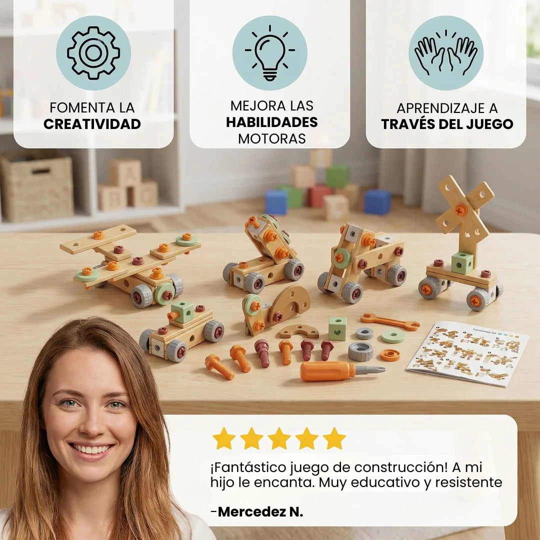 MasterBuilder Kit™: Set de construcción 59 piezas