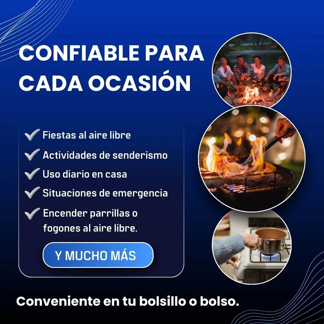 Luminara™ | Encendedor Resistente al viento y salpicaduras Negro UPSELL