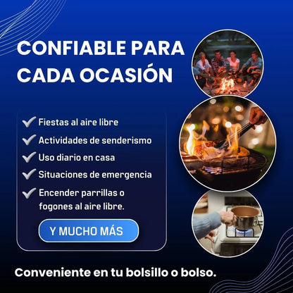 Luminara™ | Encendedor Resistente al viento y salpicaduras Negro UPSELL