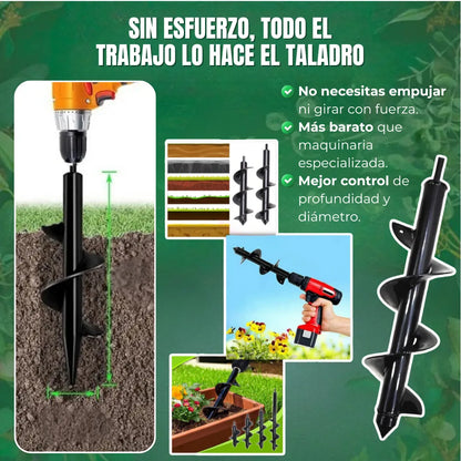 GroundDrill™ Perforador de Tierra para Taladro