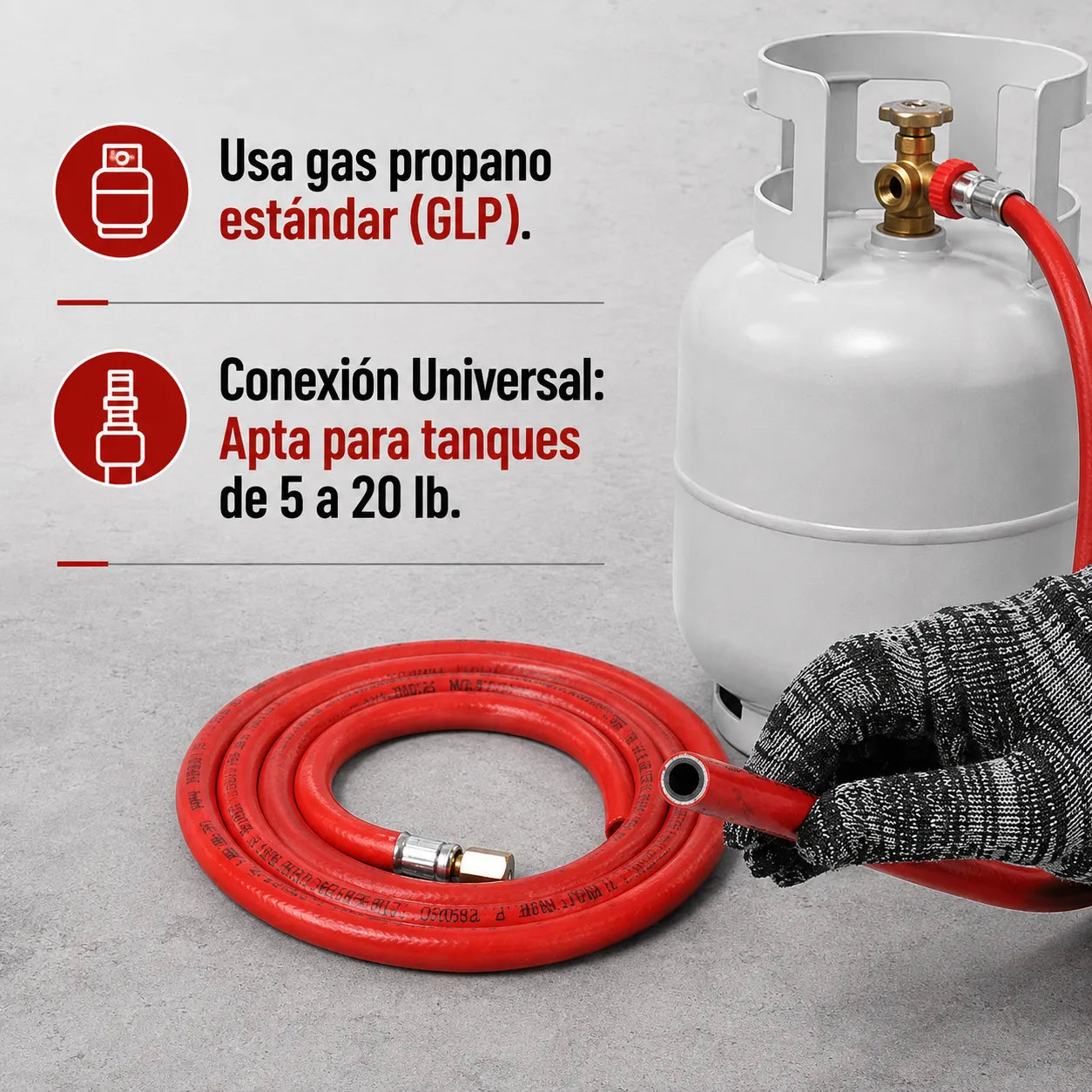 🔥FlamePro™ Antorcha Propano para tanque regular (Tipo 35 / 1,2 m) 🔥✨