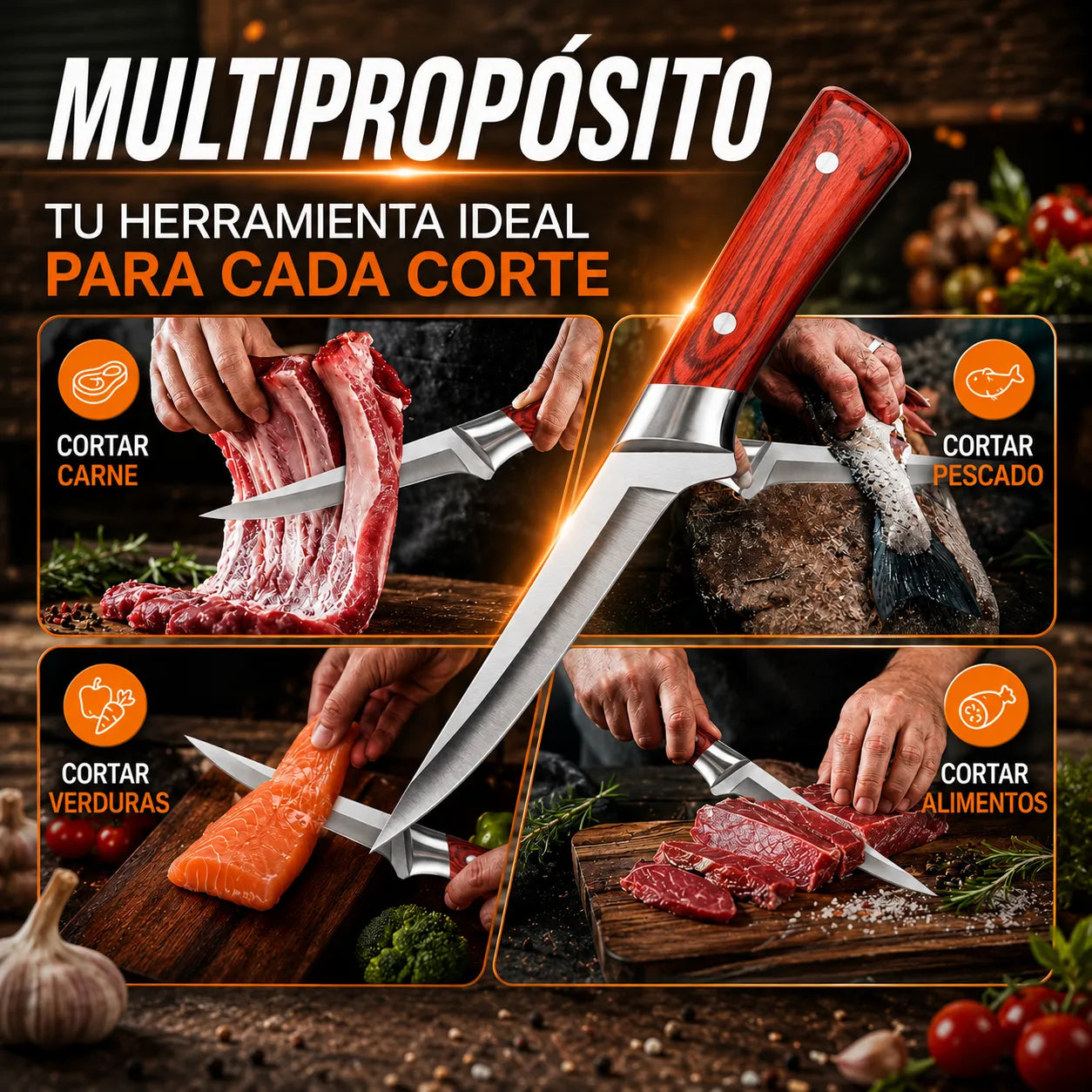 ChefMaster™ Cuchillo Profesional con Estuche🔪🥝