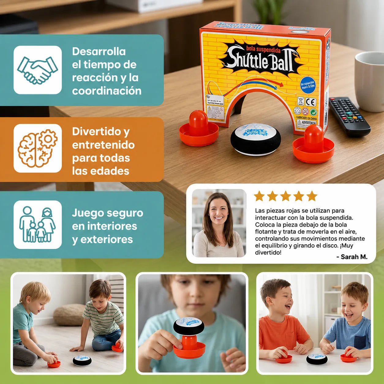 Mini Hockey Air™ Juego de Reacción de Mesa🏒👨‍👩‍👧‍👦