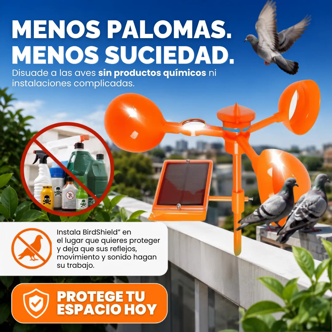 🕊️ BirdShield Pro™ Reflector Repelente de Aves☀️🌾