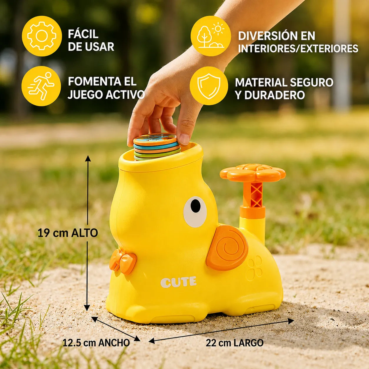 SkySpinner™ Lanzador de Discos Voladores🛸👨‍👩‍👧‍👦