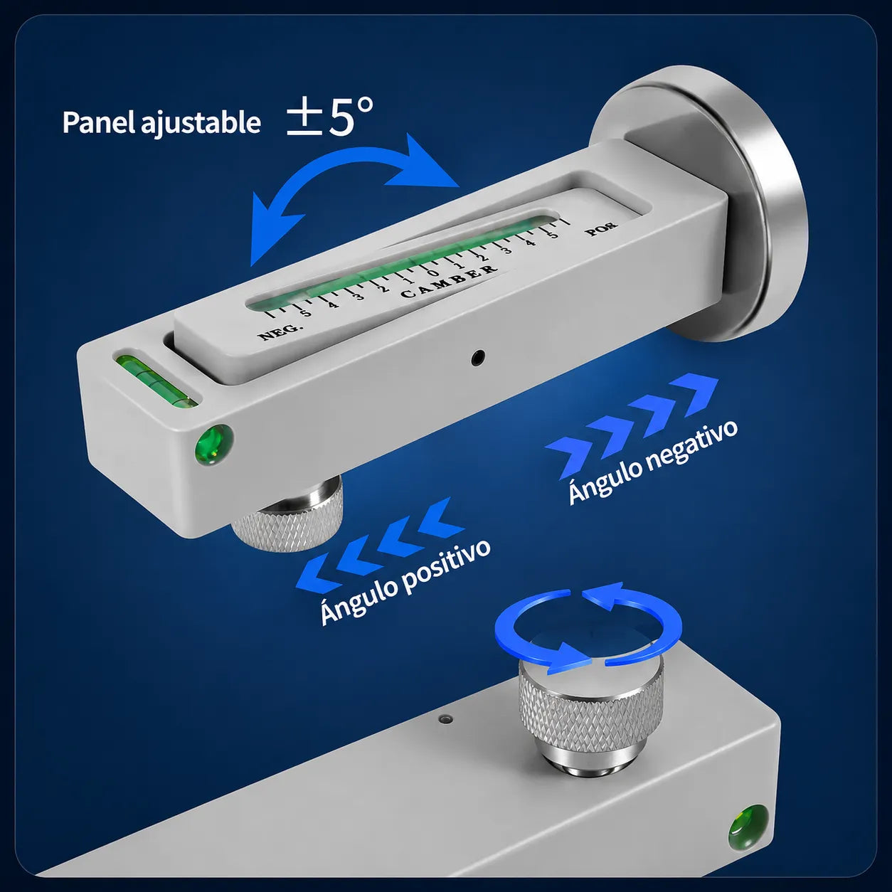 🧲 CamberGauge Pro™ Nivel Magnético para Alineación de Ruedas 🚗✨