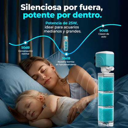 🐟 AquaFlow Pro™ Filtro Automático Silencioso para Acuarios💧