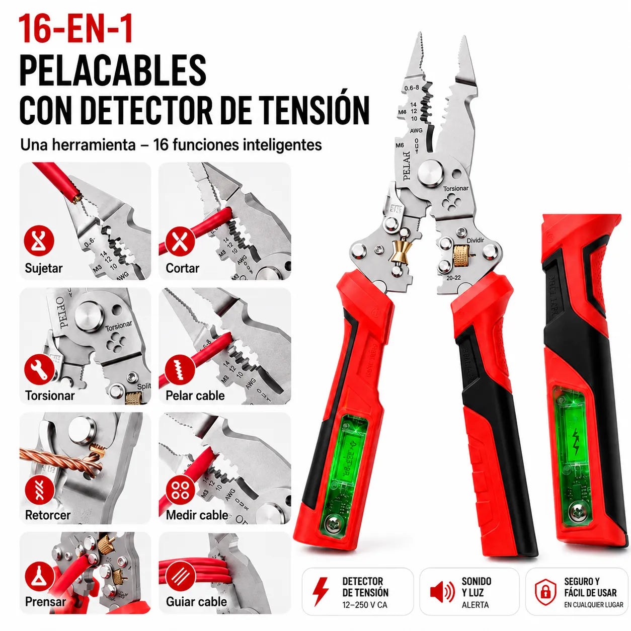 VoltGrip™ Pelacables y Multiherramienta Profesional 16 en 1🧰🛠️