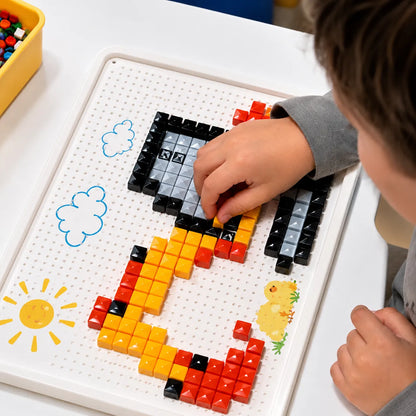 MosaicCraft™ Juego de Mosaico Montessori para Niños👨‍👩‍👧‍👦🧩