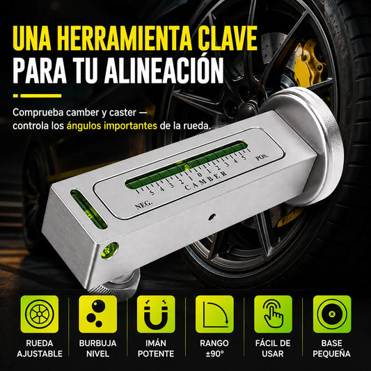 🧲 CamberGauge Pro™ Nivel Magnético para Alineación de Ruedas 🚗✨