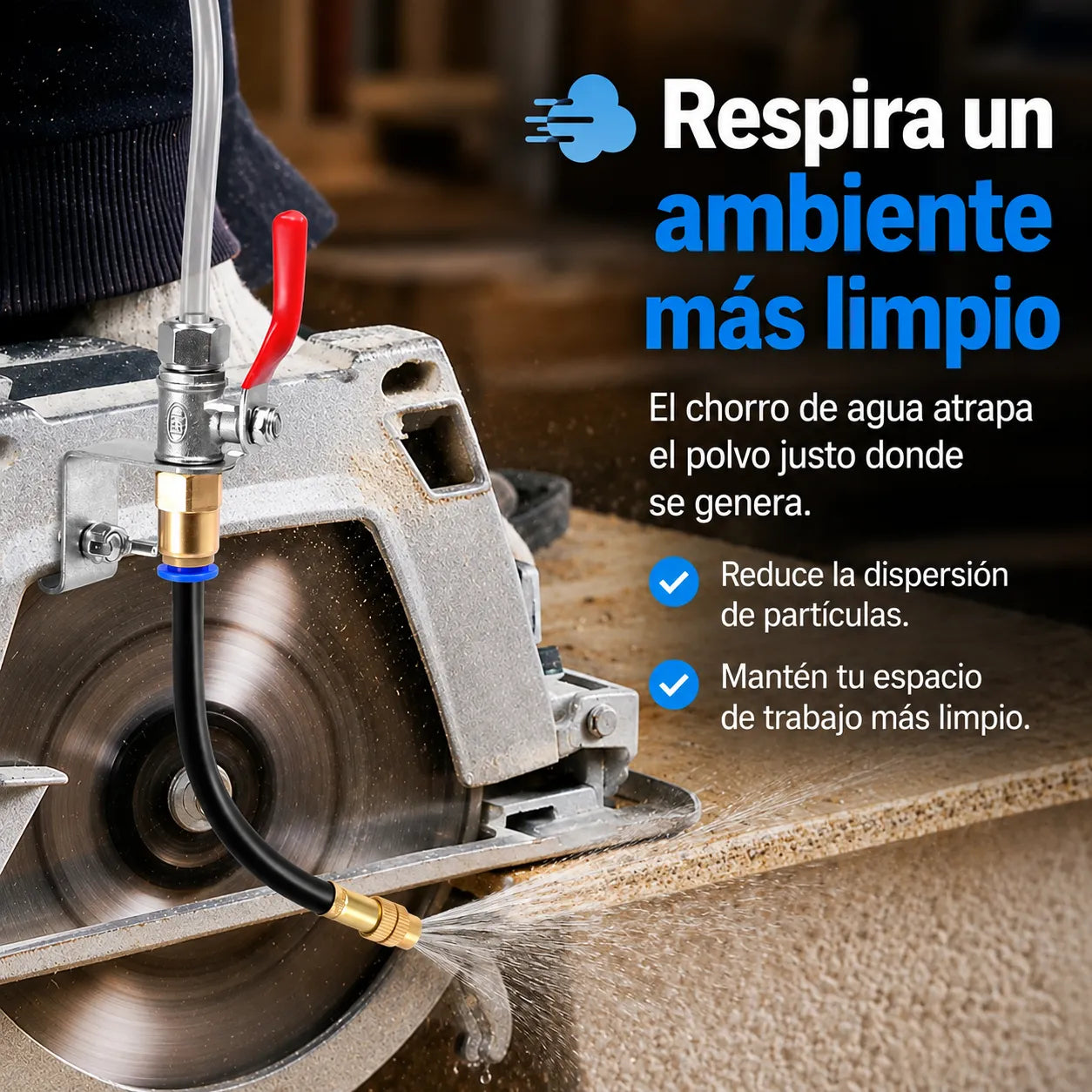 DustMist Pro™ Accesorio pulverizador de agua para amoladora
