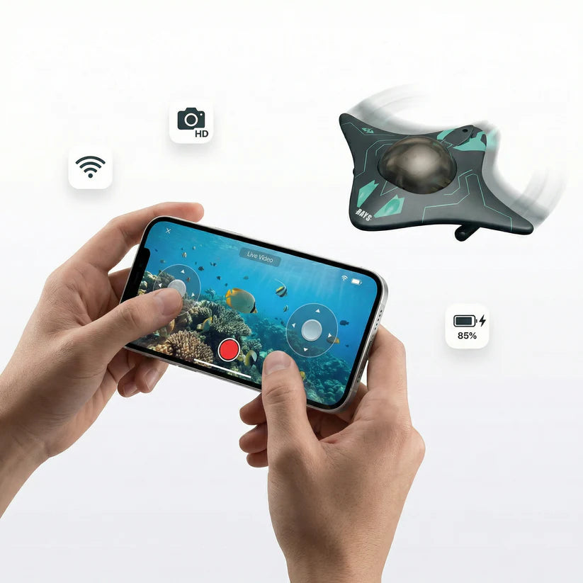 AquaVision™ Dron acuático controlado por app