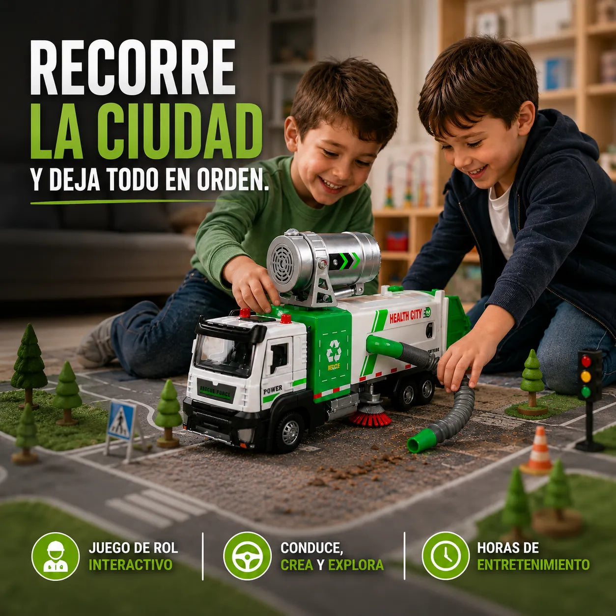 TruckMission FX™ Camión de Limpieza Interactivo