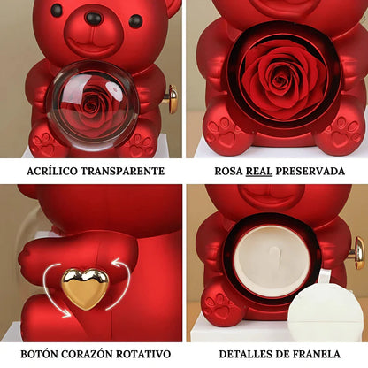 Eternal Love™ Collar Corazón Entrelazado + Caja Regalo de Osito