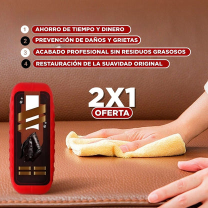 LeatherMaster™  Cepillo + liquido restaurador de cuero OFERTA 2X1
