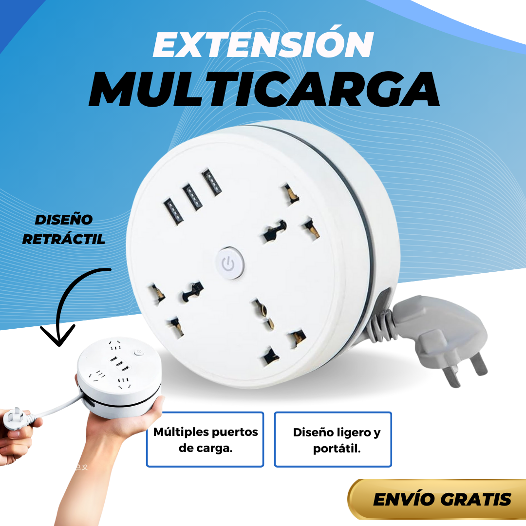 Extensión Multicarga Enrollable UPSELL