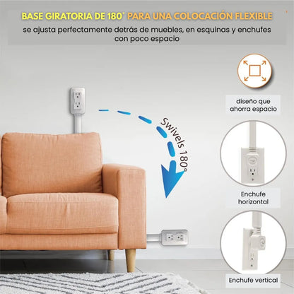 FlexiCharge™ Extensor Multi Toma Corriente