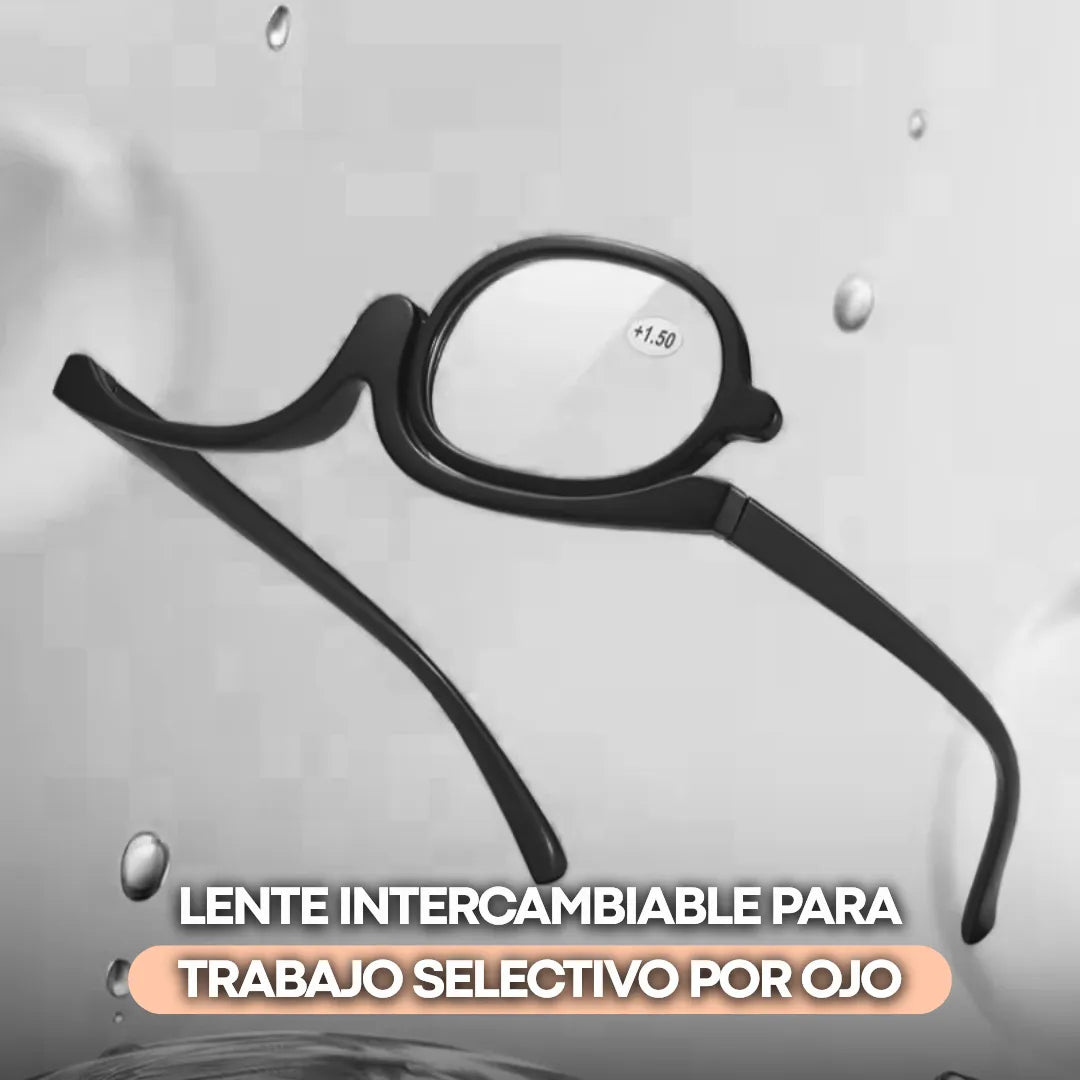 FocusGlide™ - Gafas de maquillaje con lente giratorio