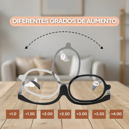 FocusGlide™ - Gafas de maquillaje con lente giratorio