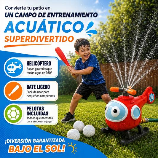 🚁 HydroStrike Pro™ Juego de Béisbol con Rociador de Agua