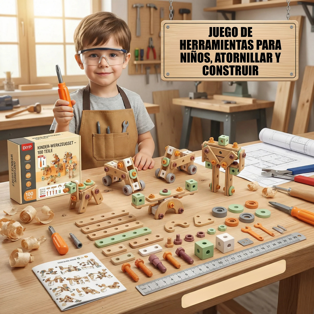 MasterBuilder Kit™: Set de construcción 59 piezas