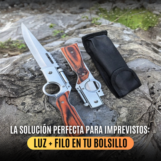 FlashEdge™ Navaja plegable con luz LED