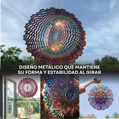 AuraSpin™ Molino de Viento Colgantes 3D