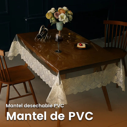 LuxeCover™ Mantel Transparente Lavable