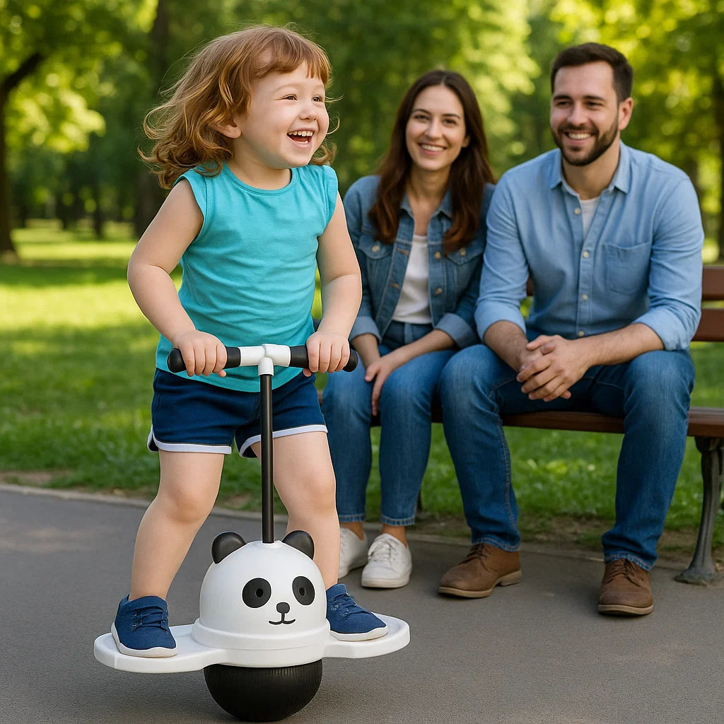 Panda Saltarín Con luces LED