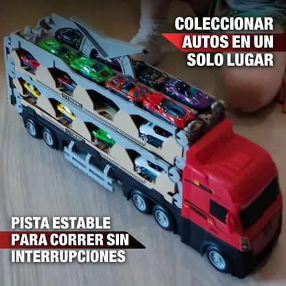 RaceTruck Camion de Carreras con Pista (incluye mini autos)