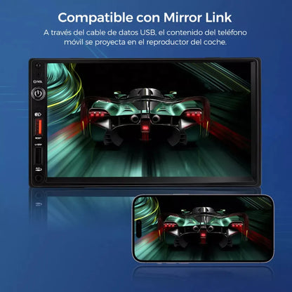 Autoestéreo Radio con Pantalla Bluetooth