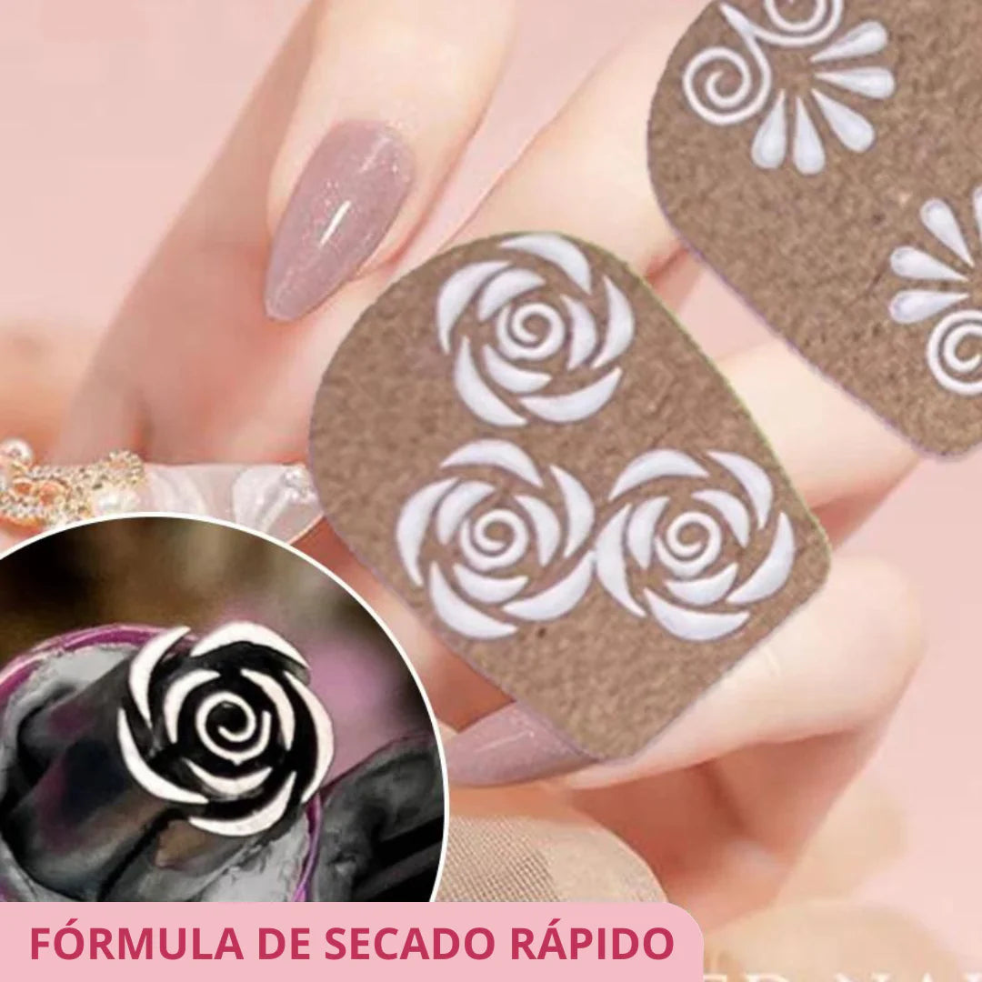 GlamStamp™ Kit de Pinceles para Uñas