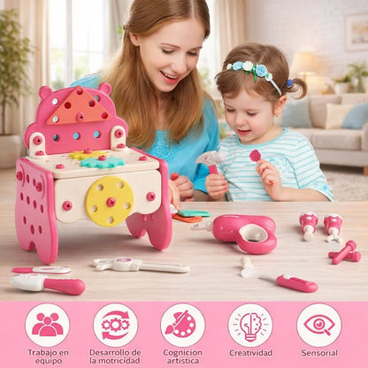 KidBuilder™ Set de Herramientas Montessori (92 Piezas)
