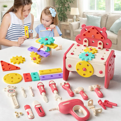 KidBuilder™ Set de Herramientas Montessori (92 Piezas)