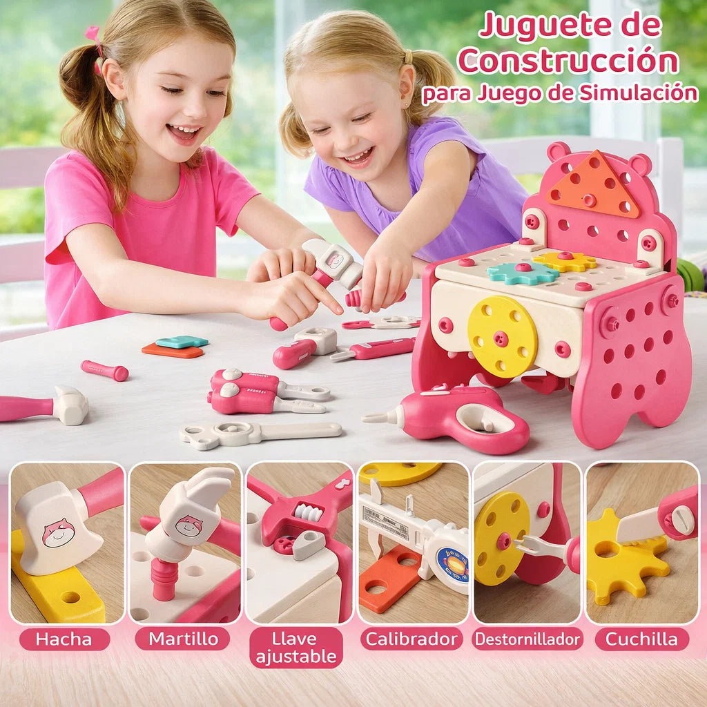 KidBuilder™ Set de Herramientas Montessori (92 Piezas)
